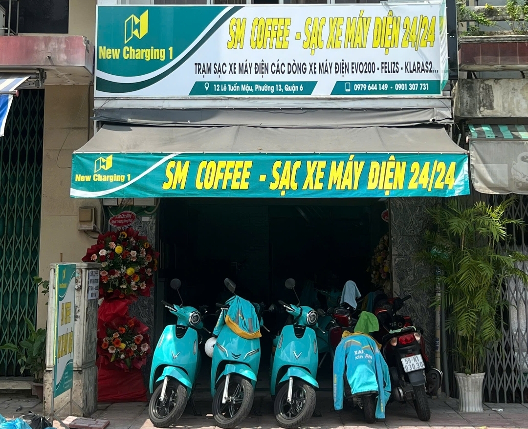 Trạm sạc SM COFFEE 24h